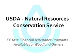 USDA - Natural Resources Conservation Service