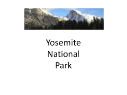 Yosemite National Park - University of West Alabama