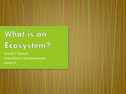 What is an Ecosystem? - Grade 7 Science is Awesome!