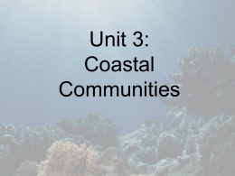 Unit 3: Seaweeds & Coastal Communities