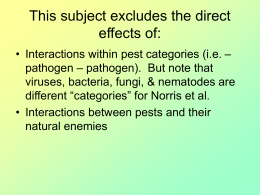 This subject excludes the direct effects of: