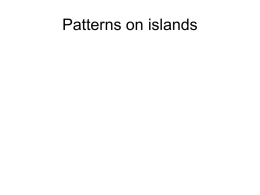 Island biogeography