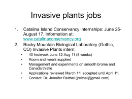 Impacts of invasive species: introduction