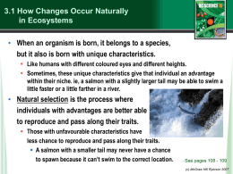 Natural Changes in Ecosystems