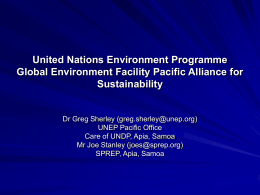 UNEP - Global Environment Facility