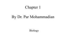 Chapter 1: Introduction - The Scientific Study of Life