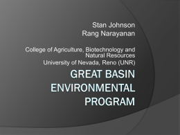 Presentation - Great Basin Environmental Program