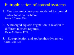 Eutrophication of Coastal Systems