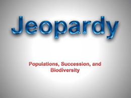 11/8 Exam BioJeopardy Review