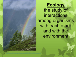 Ecology Intro. Notes