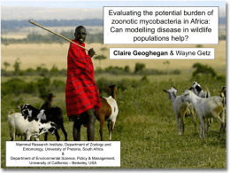 Getting real data on BTB: The wildlife / livestock / human interface