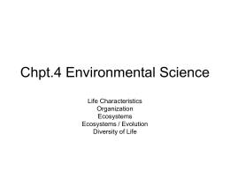 Chpt.4 Environmental Science