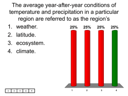 The average year-after-year conditions of temperature and