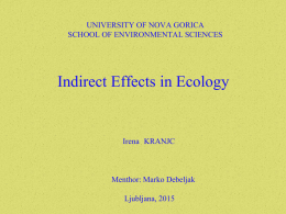 Indirect Effects in