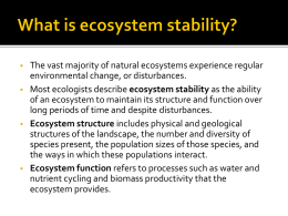 ecosystem stability