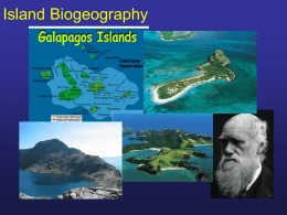 Island Biogeography - University of Windsor