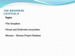Biomes & Biosphere
