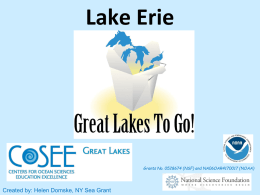 Bathymetry of Lake Erie