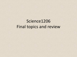 Science1206 Environmental Stress and Soil