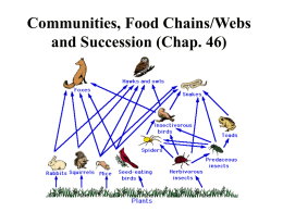 Trophic Levels in Food Chains and Webs (Chap. 46)