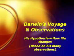 Darwin`s Voyage & Observations