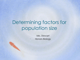 limits to population size