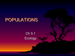 5.1 Populations