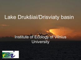 Lake Drukљiai/Drisviaty basin