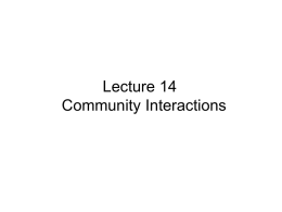 Lect14CommunityInteractions