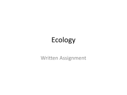 Ecology - bglass