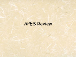 APES Review Show