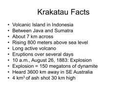 Krakatau: Disaster and New Beginning