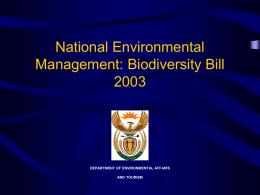 National Environmental Management