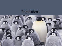 Population notes.