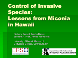 Integrating Prevention and Control of Invasive Species: Lessons