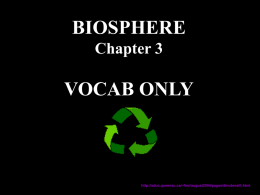 Biosphere Vocab - local.brookings.k12.sd.us