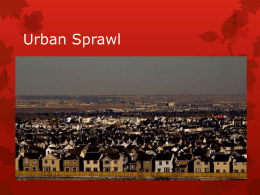 Federal Regulations and Urban Sprawl