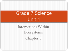 Grade 7 Science Unit 1