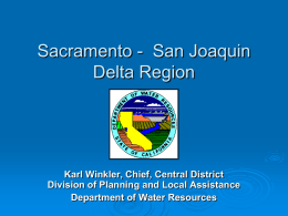 Sacramento San Joaquin Delta Region