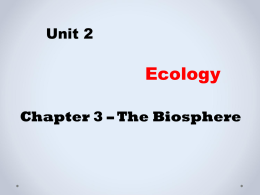 UNIT 2 Ecology - Winston Knoll Collegiate