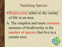 Biological Diversity & Conservation