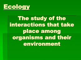 Ecology - sciencephs