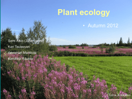 Plant ecology