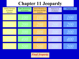 Chapter 11 Jeopardy - Jutzi