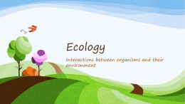 Ecology (Finals Study Guide).