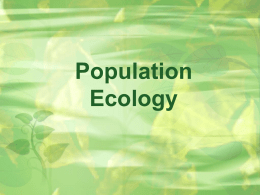 43. Population Ecology