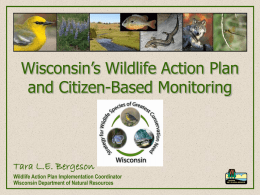 Wisconsin`s Wildlife Action Plan and Citizen