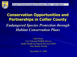 Endangered Species Conservation in South Florida