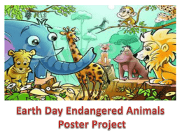 Earth Day Endangered Animals Poster Project