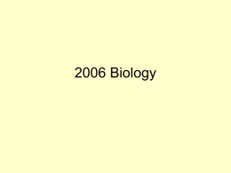 2006 Biology Released Test